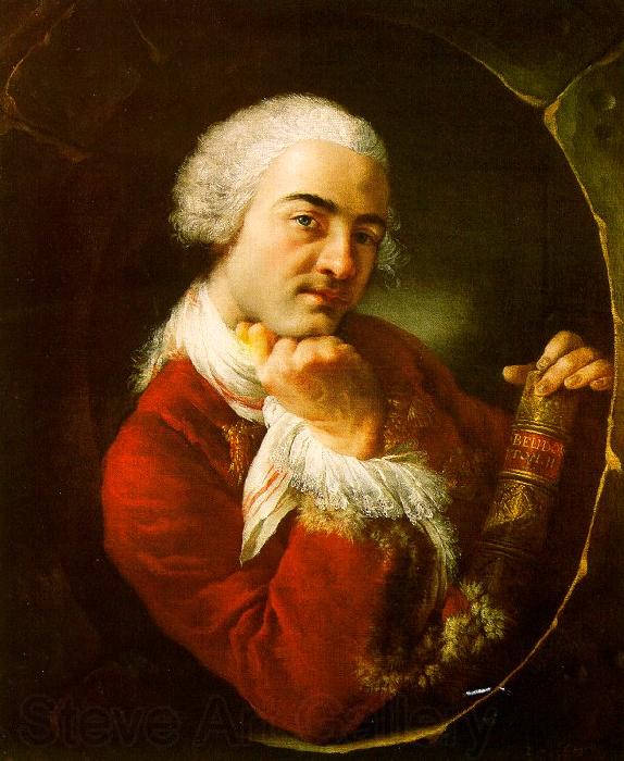 Blanchet, Louis-Gabriel Portrait of a Gentleman Norge oil painting art